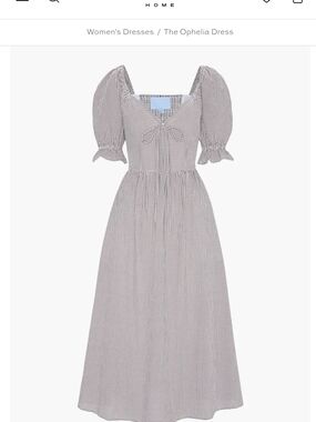 Hill House The Ophelia Dress - Black & White Gingham